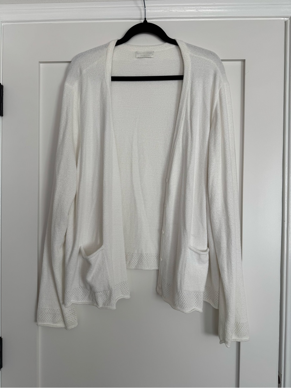 Barefoot Dreams Cozy Ultra Chic Knit White Cardigan